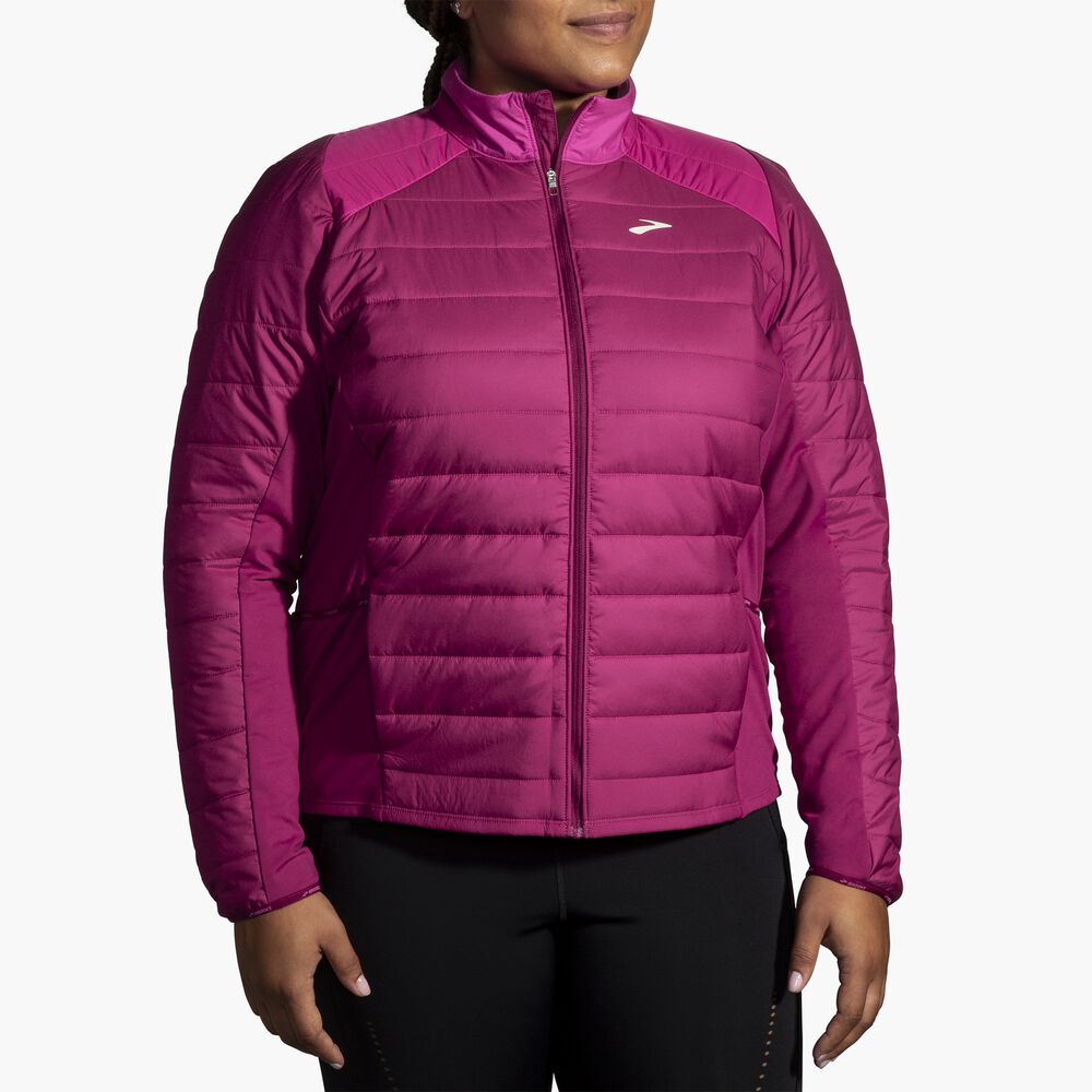 Brooks Shield Hybrid Jacket 2.0 - Dunkelmalve/Malve
