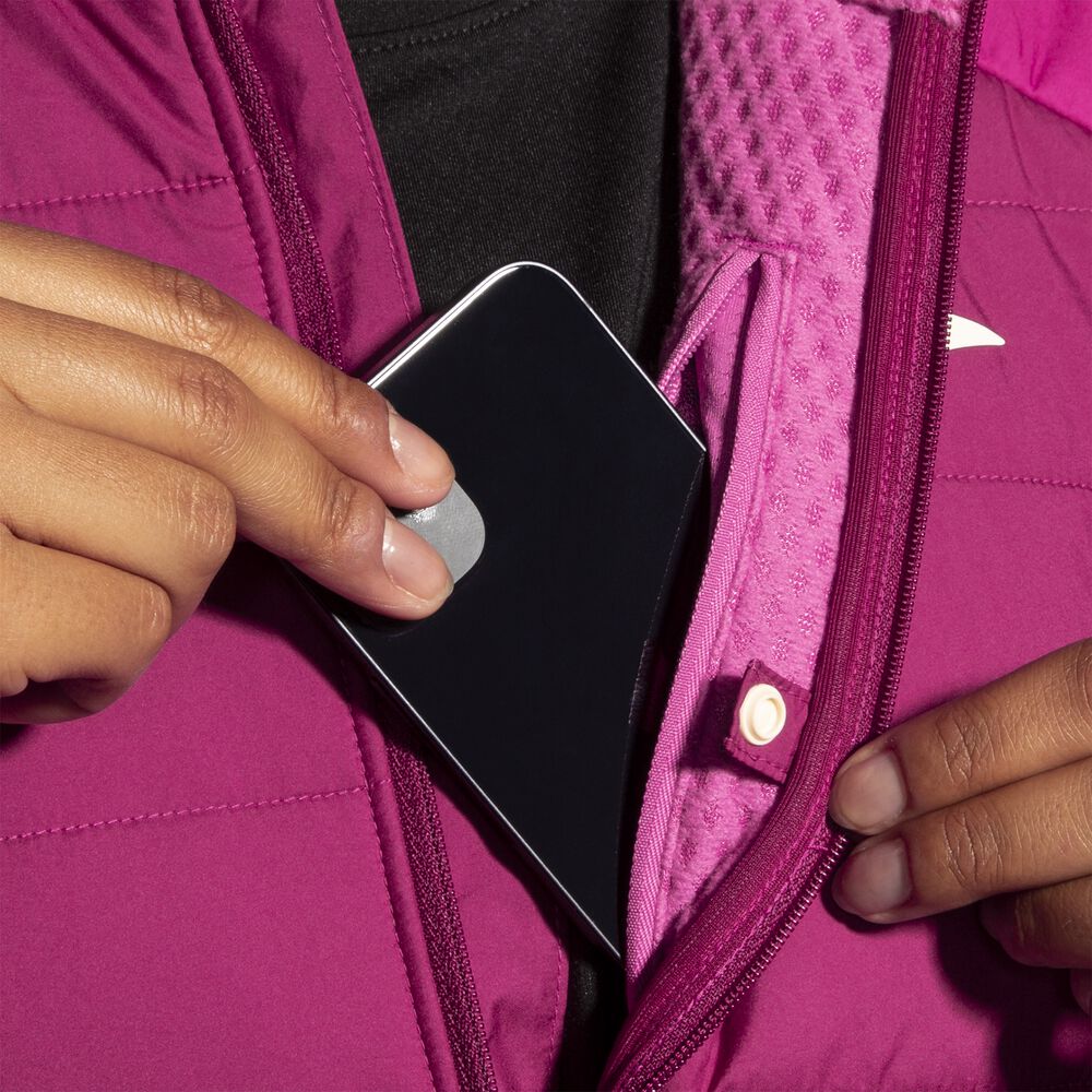 Brooks Shield Hybrid Jacket 2.0 - Dunkelmalve/Malve