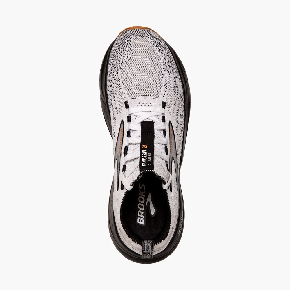 Brooks Glycerin StealthFit 21 - Weiß/Grau/Schwarz